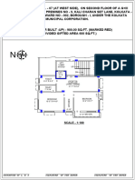 SCALE - 1:100: Lift Lobby 4'6"X4'3" UP D1