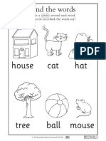Find The Words: House Cat Hat