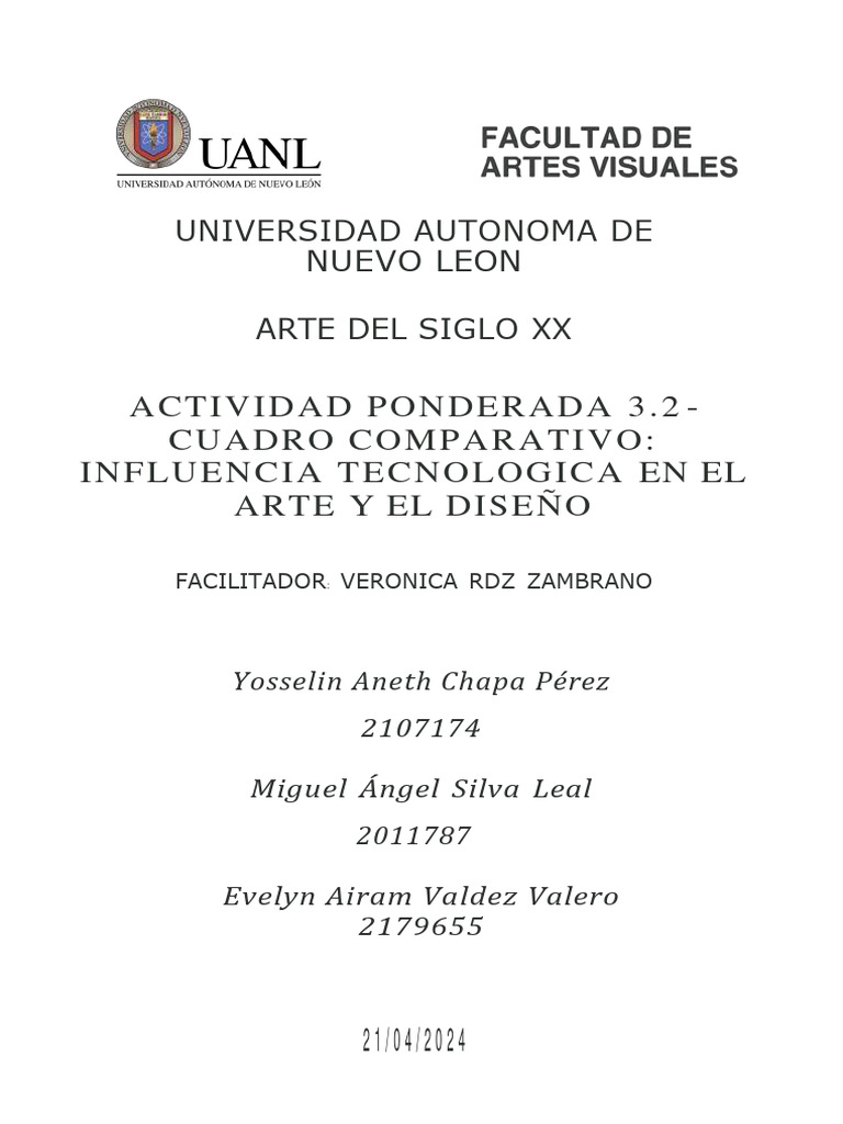 Influencia Tecnológica en el Arte XX | PDF | Informática | Las artes