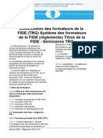 FIDE - TRG - Regulations - Main FR