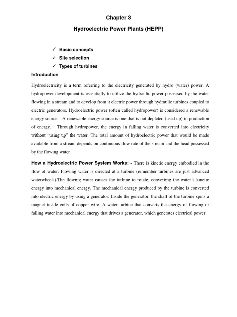 Hydropower: Benefits and Challenges | PDF | Hydroelectricity | Hydropower