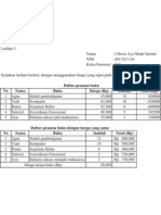 Latihan 3 Excel