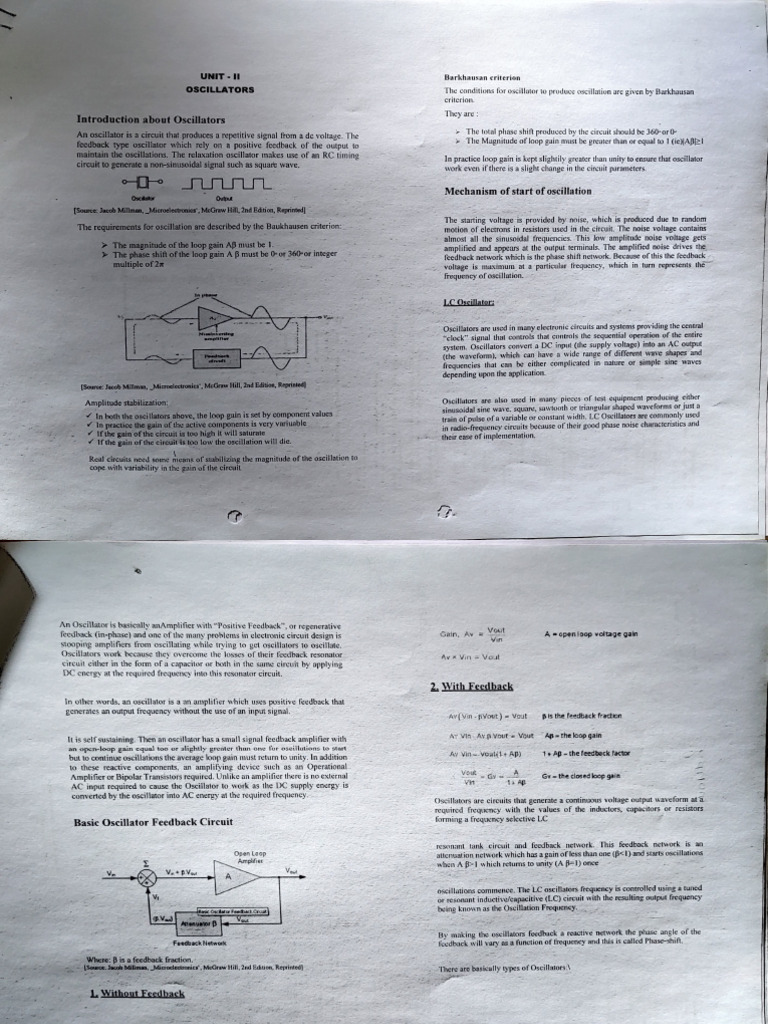 Oscillators Pdf
