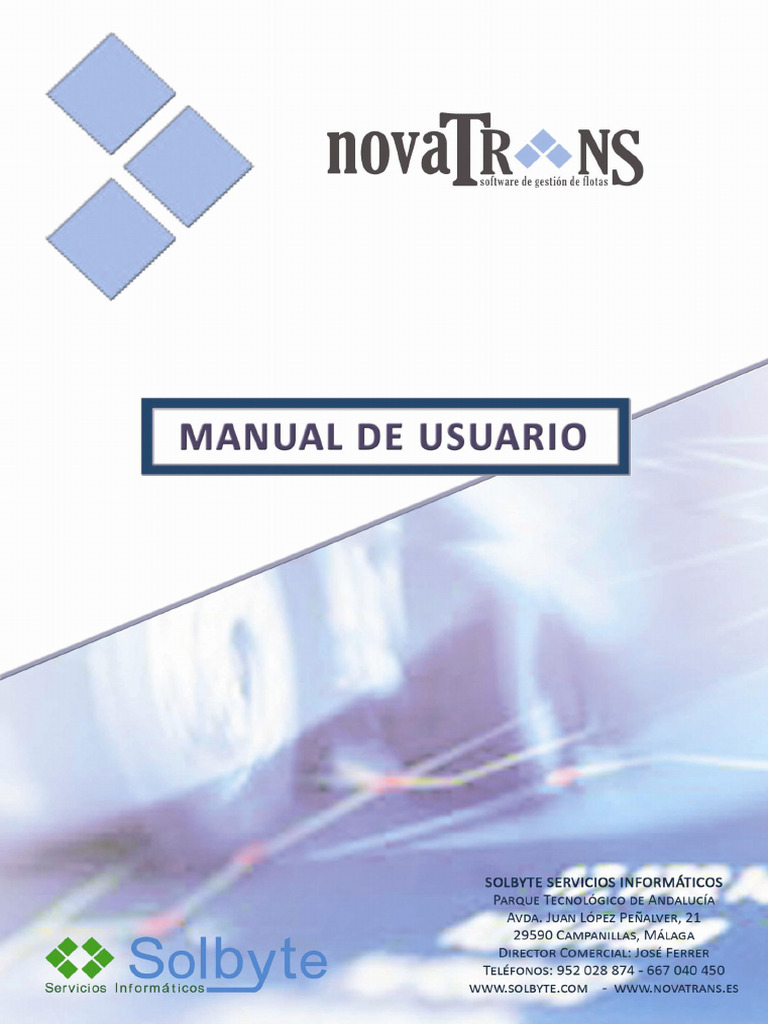 Guía de uso del software Novatrans | PDF | Software | Archivo de ...