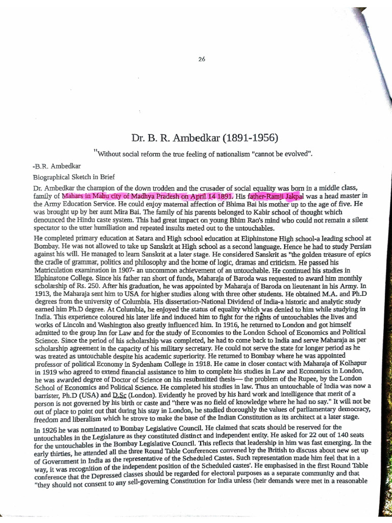 Br Ambedkar Pdf