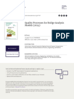 Quality Processes For Bridge Analysis Models (2024) : This PDF Is Available at