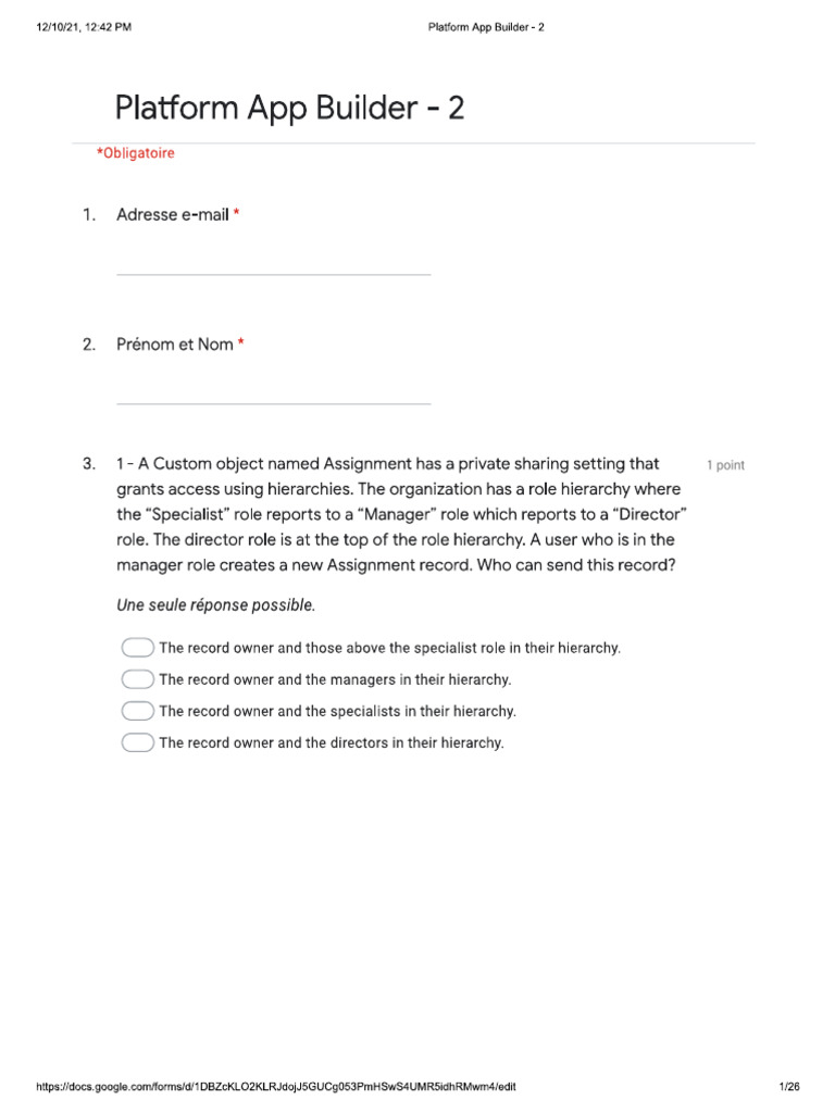 Plateform app builder 2 pdf
