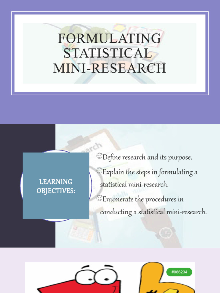 Statistical Mini-Research Guide | PDF | Sampling (Statistics) | Statistics
