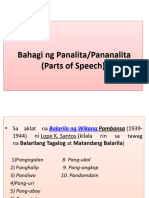 2nd Slide - Parts of Speech