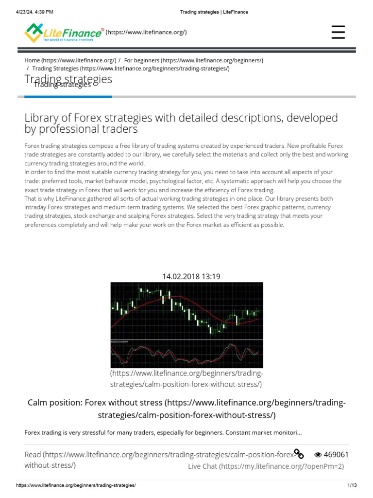 Forex Trading Strategies Library | PDF | Contract For Difference ...