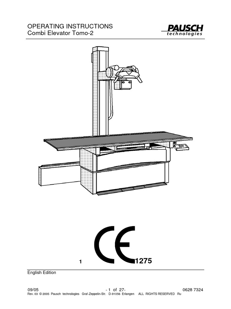 Combi Elevator Tomo-2 Operating Instructions_st | PDF | Safety | Mains ...