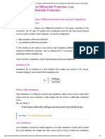 High Impedance Differential Protection ..