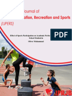 Effect of Sports Participation On Academic Perform