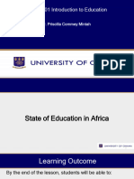 Lecture 4 State of Education in Africa Final