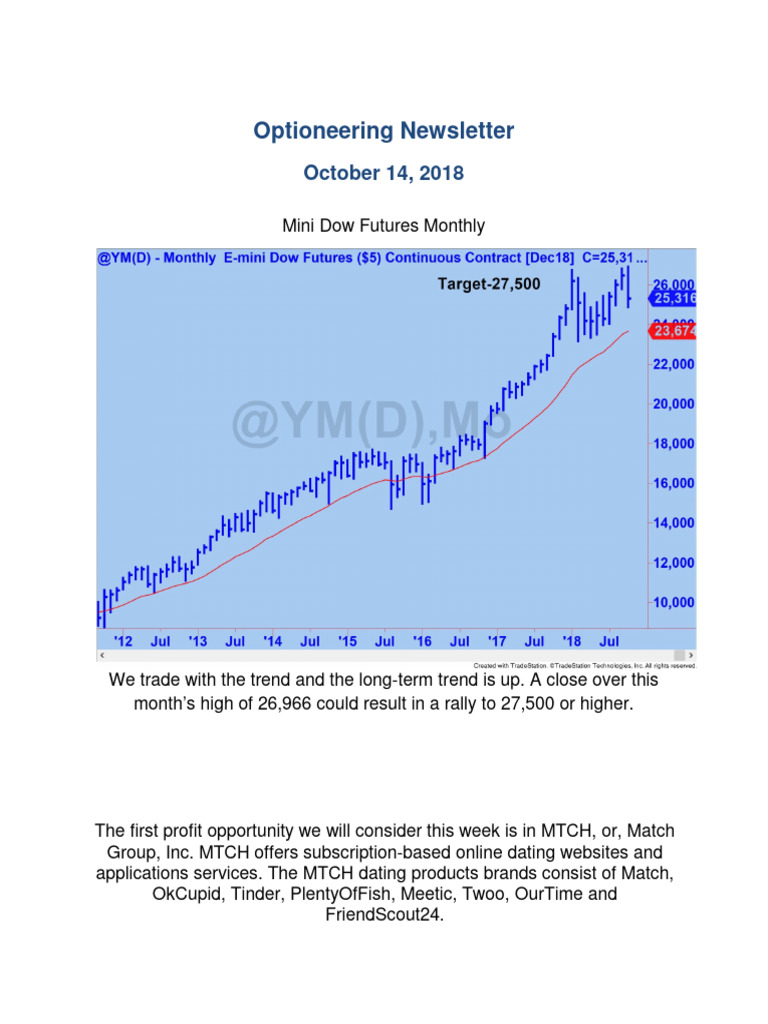 Optioneering Newsletter Oct 14 | PDF | Option (Finance) | Market Trend