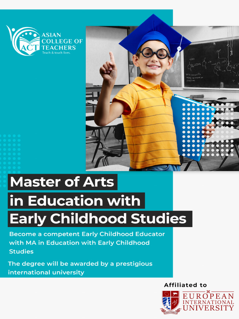 Master of Arts in Education With Early Childhood Studies | PDF