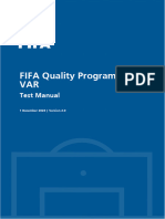 FIFA Quality Programme For VAR - Test Manual - Version 2.0