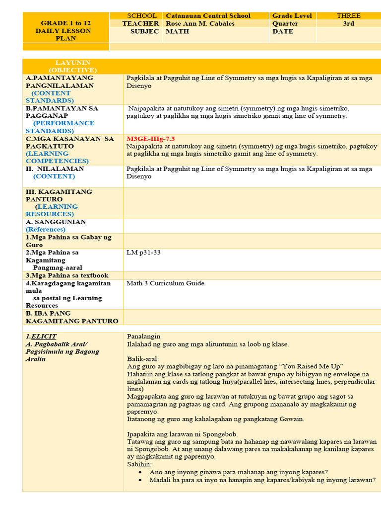 Math 3 Cot | PDF