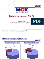 Gold Guinea On MCX: Sameer Patil