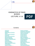 ME 101-Lecture 31-33 Kinematics of Rigid Bodies