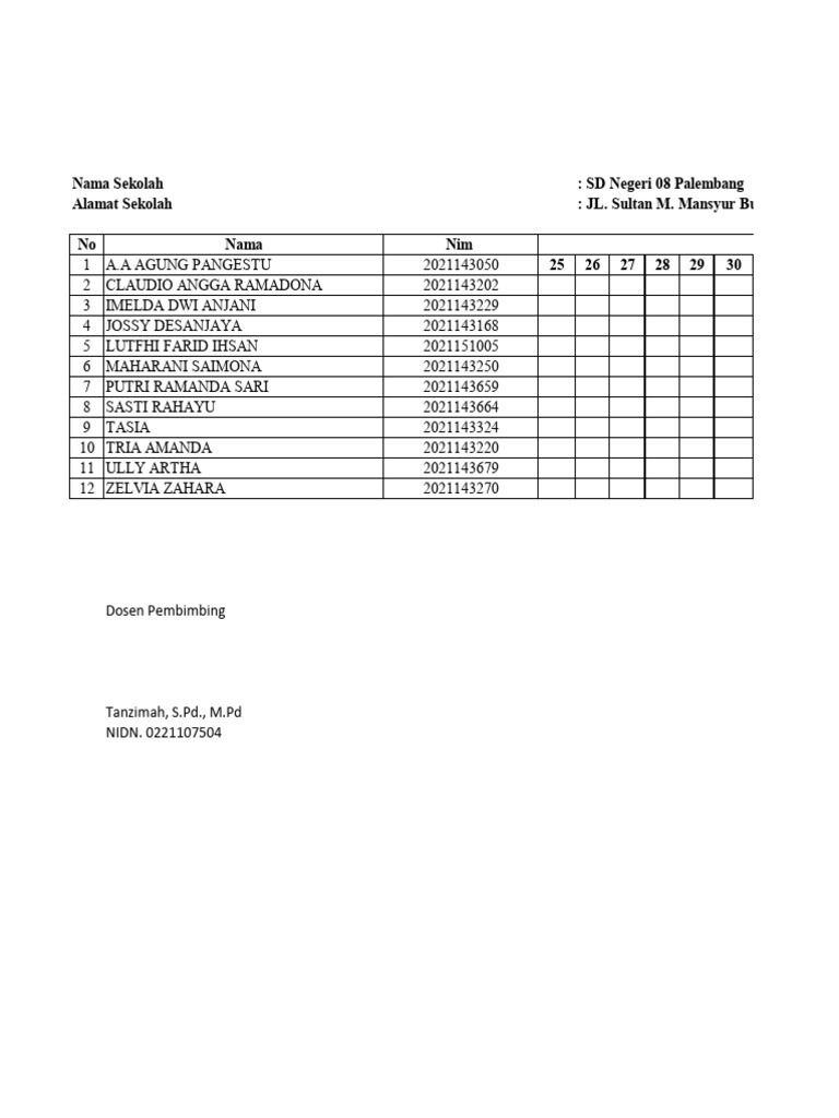 Absen plp 1 pdf