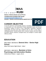 Amoatemaa Appiah Kubi CV