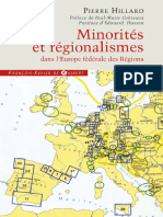 Pierre Hillard Minorités Et Régionalismes Dans L Europe Fédérale Des Régions
