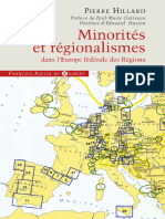 Pierre Hillard Minorités Et Régionalismes Dans l Europe Fédérale Des Régions