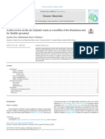 A mini-review on the use of plastic waste as a modifier of the bituminous mix