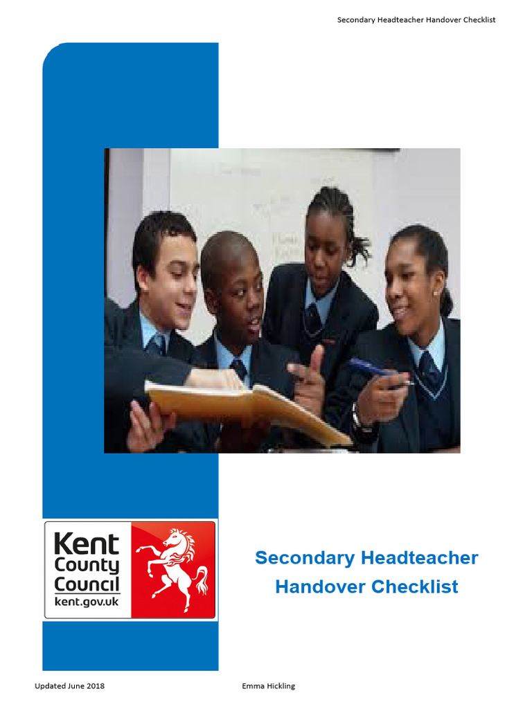 Secondary Headteacher Handover Guide | PDF | Banks | Deposit Account