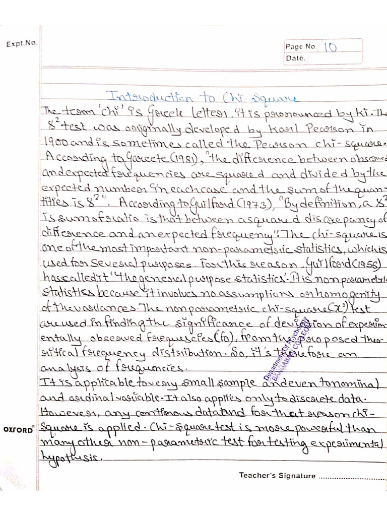 Chi Square Introduction Pdf
