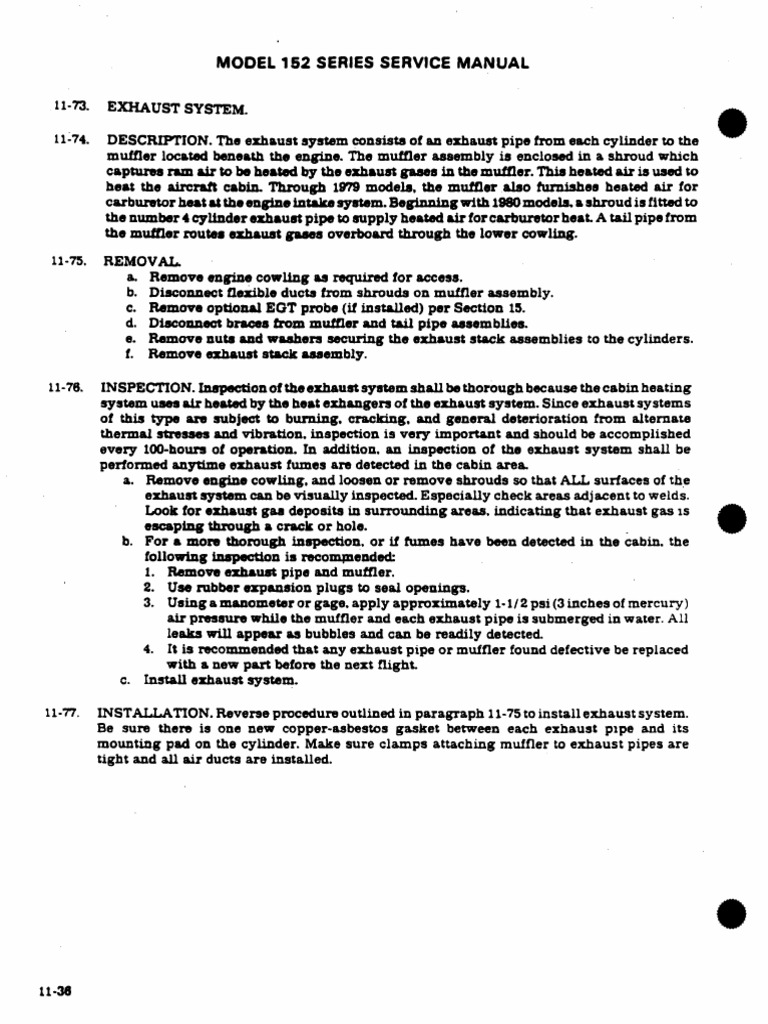 Section 11 Exhaust System | PDF | Pipe (Fluid Conveyance) | Propulsion