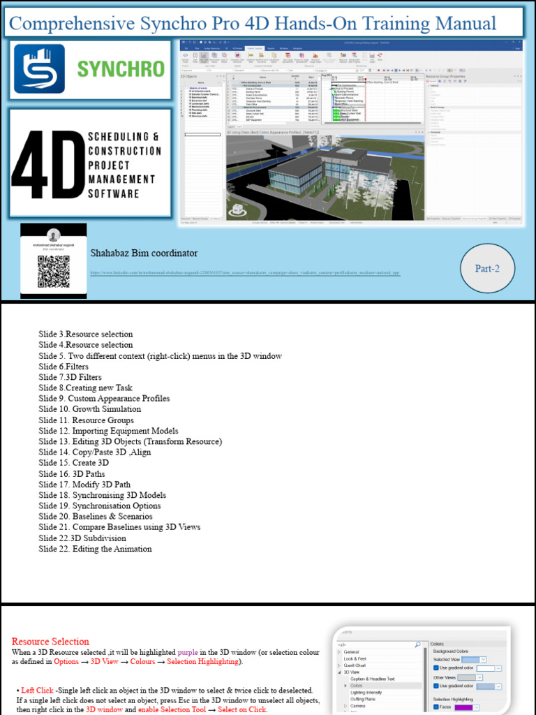 Synchro Pro 4D Training Manual | PDF | 3 D Computer Graphics | Menu ...