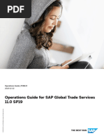 Operations Guide For SAP Global Trade Services