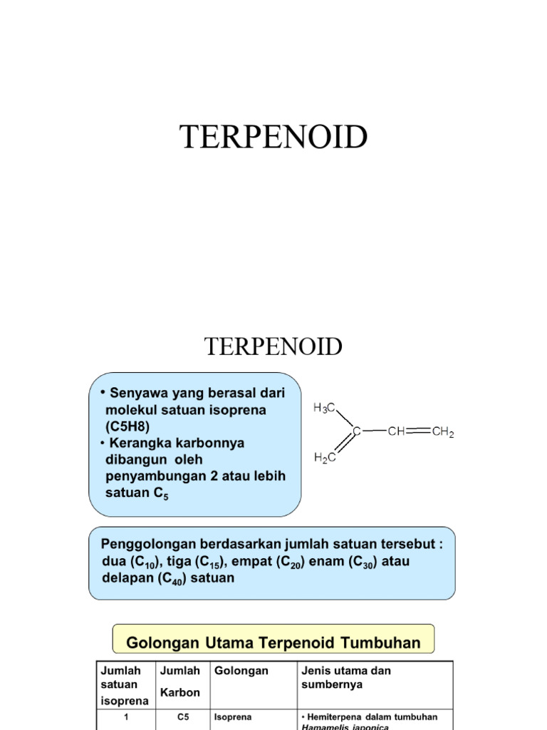 Golongan dan Pemisahan Terpenoid | PDF