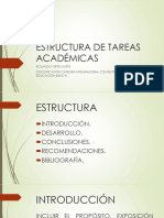 Estructura de Tareas Académicas Cátedra Integradora Contextos y Problemas de Educación Básica