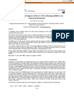 Stability study and impact of the Cr (VI) reducing additives on cement performance