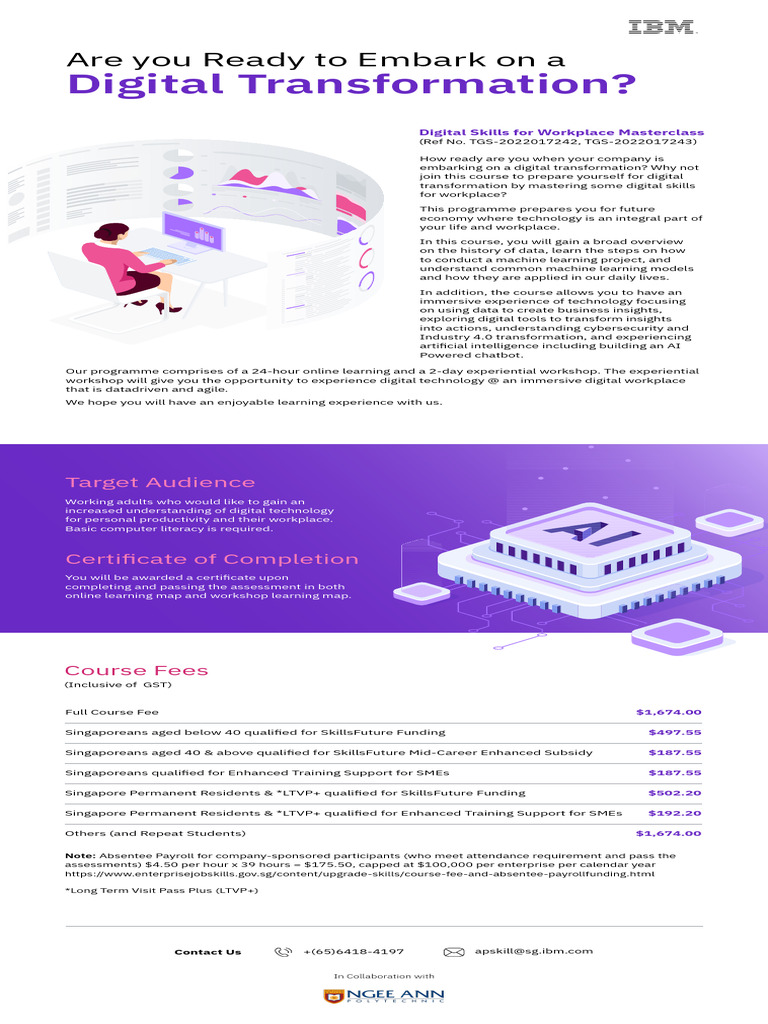 Digital Transformation Skills Course | PDF | Educational Technology ...
