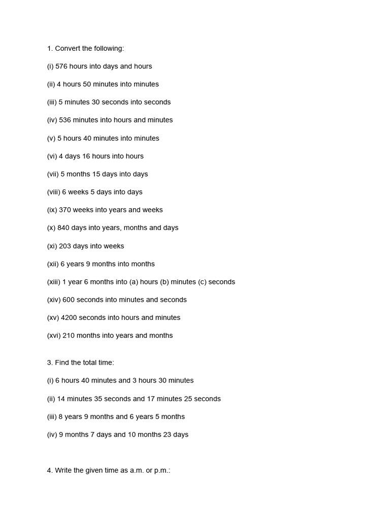 math-work-time-pdf