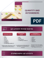 Quantity and Determiners