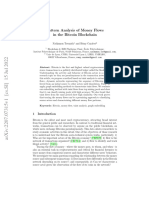 Pattern Analysis of Money Flow in The Bitcoin Bloc