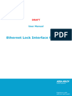 DRAFT - Jan 13 - Ethernet Lock Interface For Allure