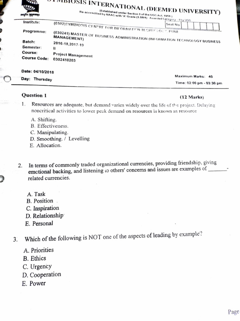 Pm Question Paper Pdf