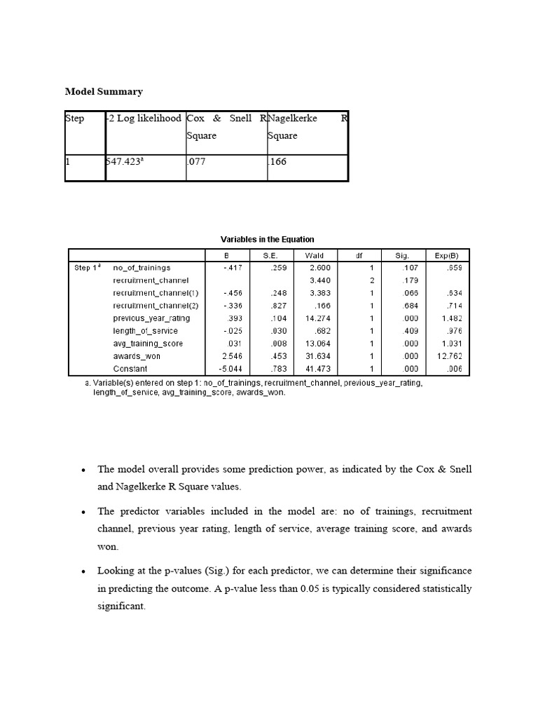 Promotion Predictor Analysis | PDF