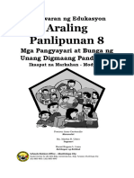 Araling Panlipunan 8: Mga Pangyayari at Bunga NG Unang Digmaang Pandaigdig