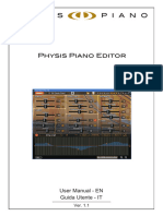 Physis Piano Editor User Guide en IT v11