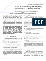 Design, Analysis and Manufacturing of Continously Variable Transmission of All Terrain Vehicle