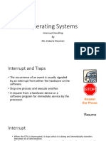 Operating Systems-Interrupt Handling