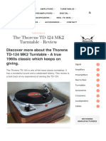 The Thorens TD-124 MK2 Turntable - Review