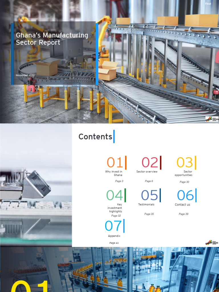 Ghanas Manufacturing Sector Report PDF Cocoa Bean Rice